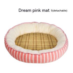 Four Seasons Universal Cat Nest For Deep Sleep (Option: Dream Pink Summer Mat-XL)