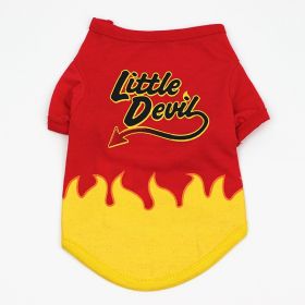 Cartoon Printed Dog T-shirt (Option: Demon-XL)